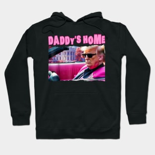 Funny Daddy's Home Trump Pink 2024 Take America Back 2024 Hoodie